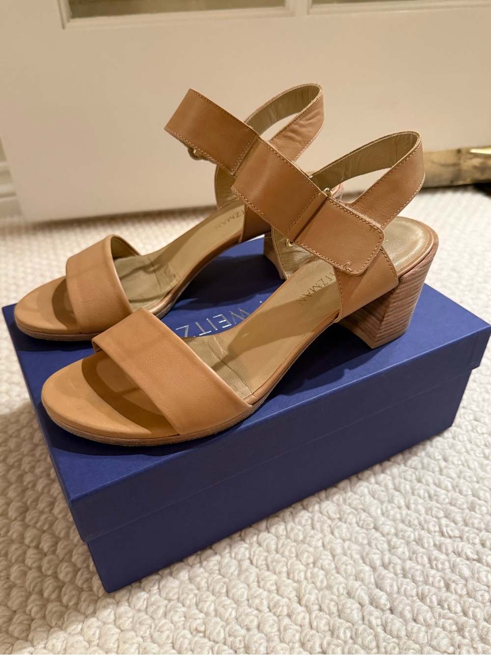 Stuart Weitzman Broadband Ankle Strap Sandals